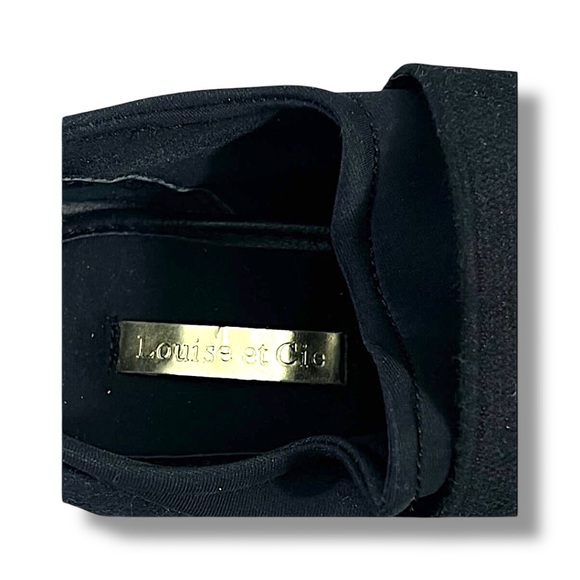LOUISE ET CIE Black Slip ons with gold-tone hardware  7M - Picture 7 of 8